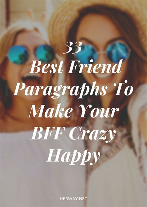70+ Best Friend Paragraphs To Make Your Bff Crazy Happy ...