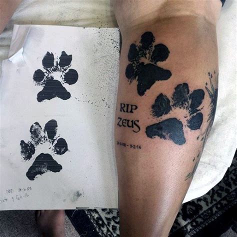 70 Tatuajes de HUELLAS de perro  Con el significado