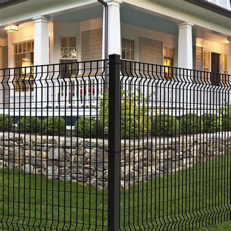 74  Black Euro Steel Fence Post with Hardware at Menards