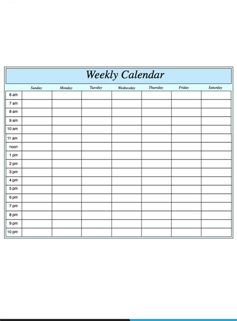 8+ Free Printable Weekly Calendar Templates in PDF ...