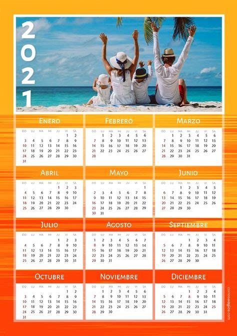 8 mejores imágenes de Calendarios 2021 para personalizar ...