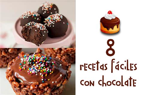 8 recetas fáciles con chocolate   Pequeocio