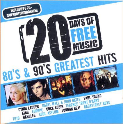 80 s & 90 s Greatest Hits 20 Days Of Free Music CD ...