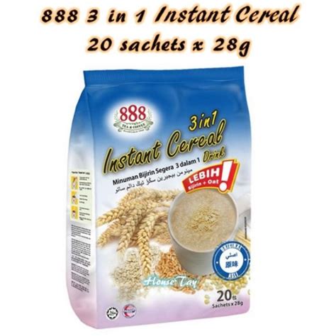 888 3 in 1 instant cereal original/soya  28g x 20pkt/15pkt  | Shopee ...