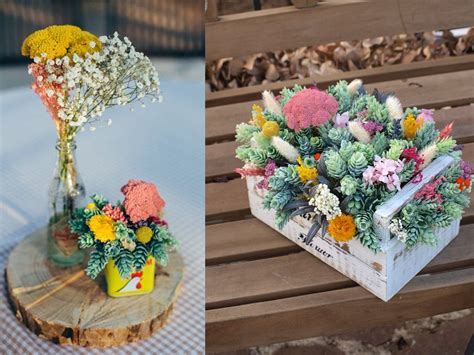 9 ideas de decoración con flores secas