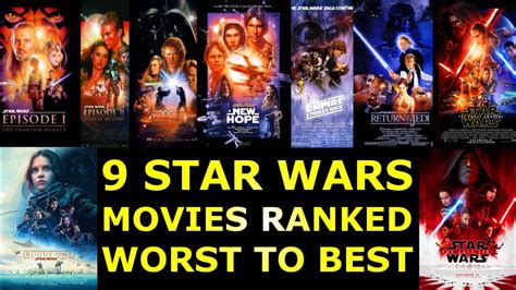 9 Star Wars Movies Ranked Worst to Best   YouTube