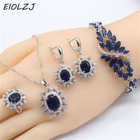 925 Silver Jewelry Sets For Women Sterling Silver Bracelet Sets For ...