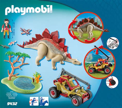 9432 Playmobil Explorer Vehicle with Stegosaurus Dinos ...