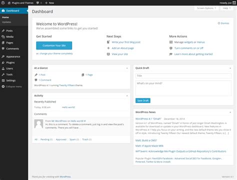 A Beginner’s Overview of the WordPress Admin Area ...