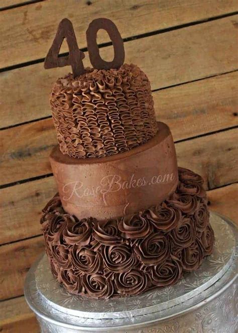 A Chocolate Chocolate 40th Birthday Cake | Rose Bakes