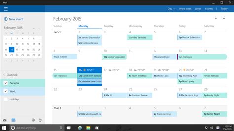 A close look at the Contacts and Calendar app in Windows ...