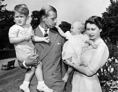 A dashing Prince Philip pictured with Queen Elizabeth and ...