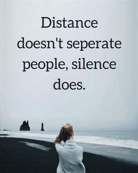 A distância não separa as pessoas, o silêncio sim. | Frases em inglês ...