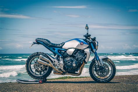 A dozen customized CB1000R s at Wheels and Waves 2019