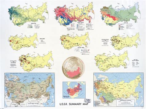 A gran escala mapa resumen de la URSS   1968 | URSS ...