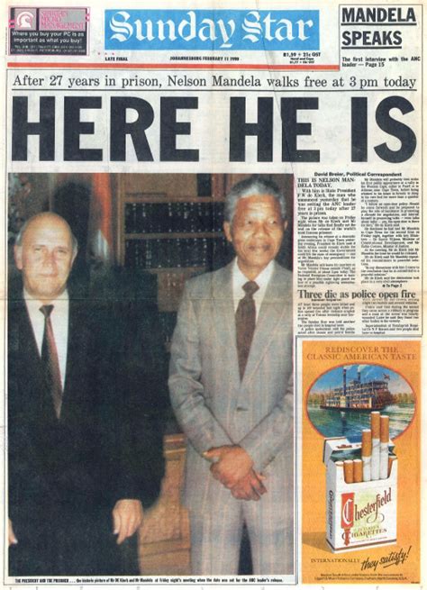 A Look Back at Newspaper Reports on Mandela s Release, 25 ...
