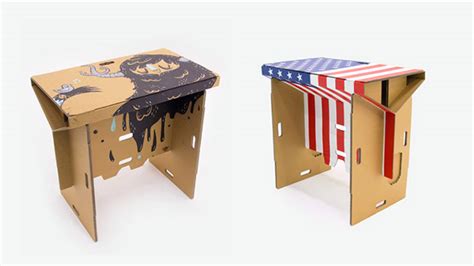 A Portable Cardboard Desk You Can Fold and Assemble | Home Design Lover
