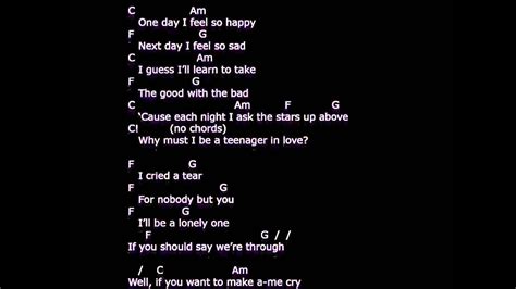 A Teenager in Love    lyrics & chords   strum your ...