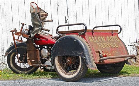 A unrestored 1941 Indian Despatch Tow tricycle. | Antique motorcycles ...