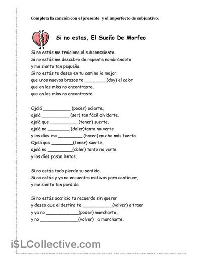A worksheet to practice using the subjunctive ...