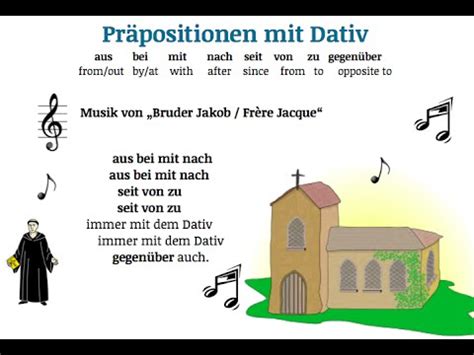 A1 Learn German: learn the prepositions with dative with a ...