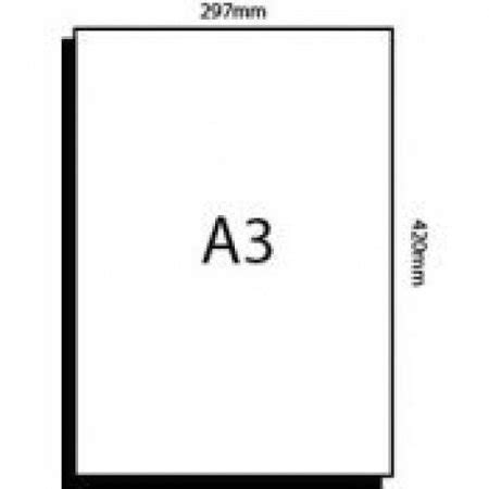 A3 White Card Stock Paper Size 11 .7 X 16.5  297 X 420 Mm ...