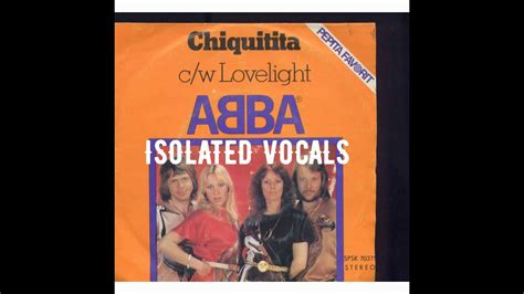 ABBA   Chiquitita  Isolated Vocals    YouTube