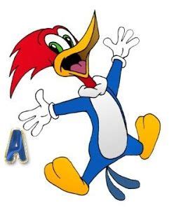 Abecedario del Pájaro Loco. Woody Woodpecker with Alphabet ...