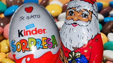 Abriendo huevo sorpresa capítulo 1: Kinder y Papá Noel de ...