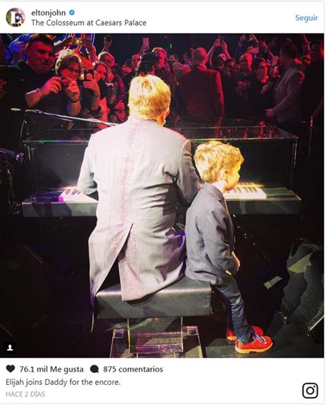 ¡Absolutamente adorable! El hijo de Elton John sube al escenario con su ...