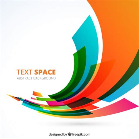 Abstract background with colorful shapes | Free Vector