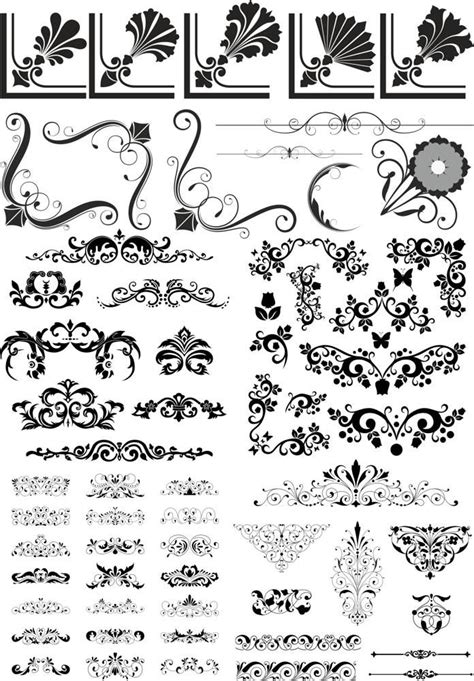 Abstract Floral Vector Elements Pack Free Vector cdr ...