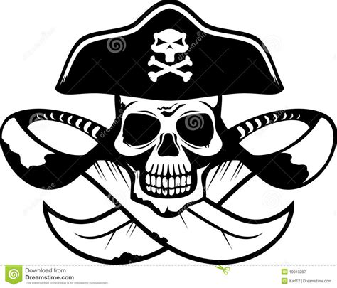 Abstract Pirate Symbol In Vector Format Stock Vector ...