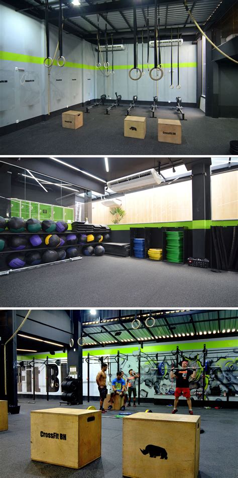 Academia CrossFit BH 3   Área de treino em piso ...