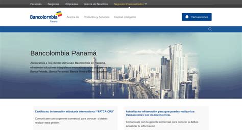 Access panama.grupobancolombia.com. Bancolombia Panamá; Somos tu Asesor ...