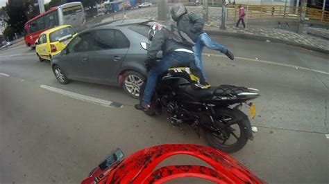 accidente de moto en bogota   YouTube