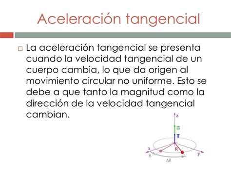 Aceleración tangencial o lineal