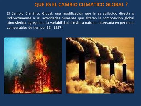 Acercamiento al cambio climático global