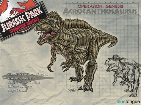 Acrocanthosaurus Jurassic Park Wiki