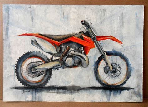 Acrylic color, moto, #motoart, #mx, #mx_art, #motocross, #moto_painting ...