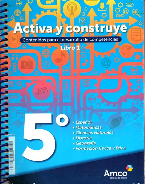 Activa Y Construye 5° Libro 1 Amco | Mercado Libre