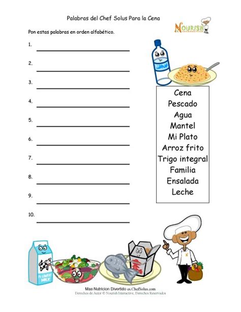 Actividad Para Escritores Jóvenes de Poner Palabras de la ...