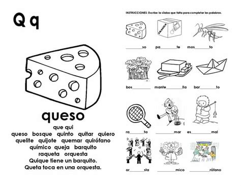 Actividades con la silaba que qui   Blog didáctico