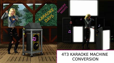 Adds 3 karaoke machines and a stereo | Karaoke, Sims ...
