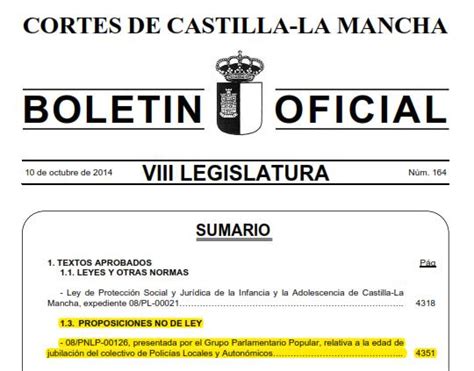 ADELANTO EDAD JUBILACIÓN: PUBLICADA LA PNL EN EL BOLETÍN ...