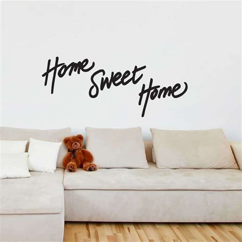 Adesivo de Parede Frase   Home Sweet Home   021fr P