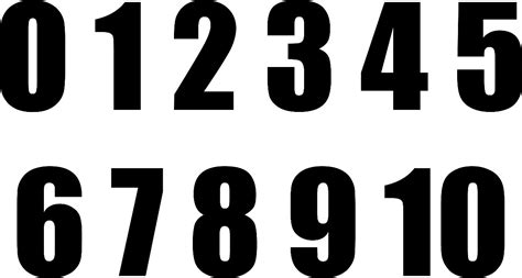 Adesivo Números Numeral Organizador 0 A 10 / 7cm Recorte   R$ 11,95 em ...