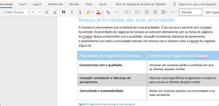 Adicionar e formatar texto no Word Online   Word