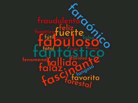 Adjetivos con F  Lista Completa, Definición y Ejemplos