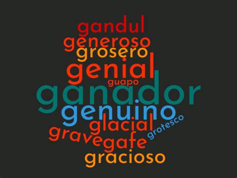 Adjetivos con G  Lista Completa, Definición y Ejemplos